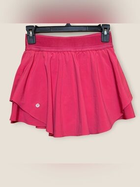 Lululemon Court Rival Skirt High Rise Colour Lip Gloss